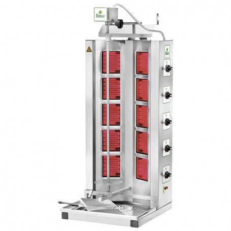 Gyros elettrico mod.GYR100 Fimar, 10 resistenze a infrarossi, Ø carne max 47 cm, 7 kW, Trifase