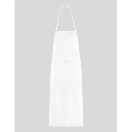 Confezione 2 pezzi grembiule cucina Dayton unisex, con pettorina, colore bianco