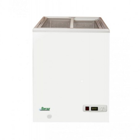 Congelatore a pozzetto statico scorrevoli in vetro mod.G-SD100S Forcar serie Eco Line, cap. 97 l, -18°C, 58x52x81h cm
