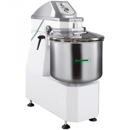 Impastatrice professionale a spirale Fimar 18SL con testa sollevabile e vasca fissa, capacità impasto 18 kg, Monofase/Trifase