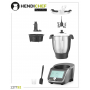 Robot professionale mod. HendiChef Black, 221792, vasca 4,5 l, display touch, bilancia integrata, 37°C-130°C, timer, 1,4 kw