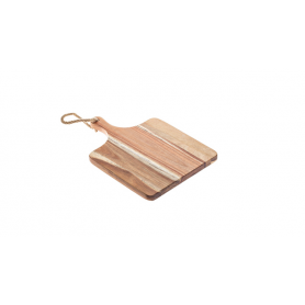 Tagliere acacia rettangolare con manico MOR.139442, 32x24,5x1,8h cm