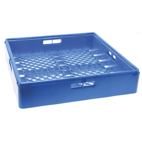 Cesto azzurro maglie larghe per lavastoviglie, per oggetti vari, 50x50x10h cm