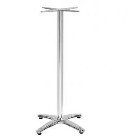 Base tavolo alto per esterno mod.450-MTB012 Rossanese, struttura a 4 razze, piedini regolabili