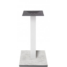 Base tavolo per interni mod.225-HPQ 403 Rossanese,  colonna nera/bianca, base 40x40 a scelta tra 10 colori