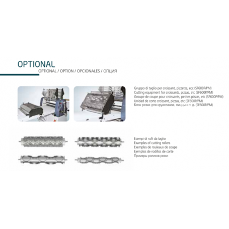 Accessorio per sfogliatrice Mecnosud SF600, kit taglio pizzetta Ø 100, cod. PZ100
