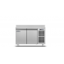 Tavolo refrigerato ventilato Master 600 2 porte Coldline mod. TA13/1MQ-710, -2°+8°C, plug-in, con alzatina, 130x60x95h cm
