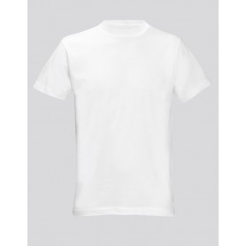 Confezione 2 pezzi t-shirt bianca unisex Vidal, manica corta, colore bianco, cotone 100%