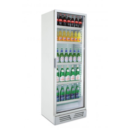 Frigobibite statico con agitatore 1anta porta battente a vetro, Klimitalia, mod. CLS 372 V White, 0°+5°C, 308 litri