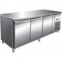 Tavolo refrigerato ventilato gastronomia 3 porte GN 1/1, -2°/+8°C, mod. G-GN3100TN, 179,5x70x86h cm